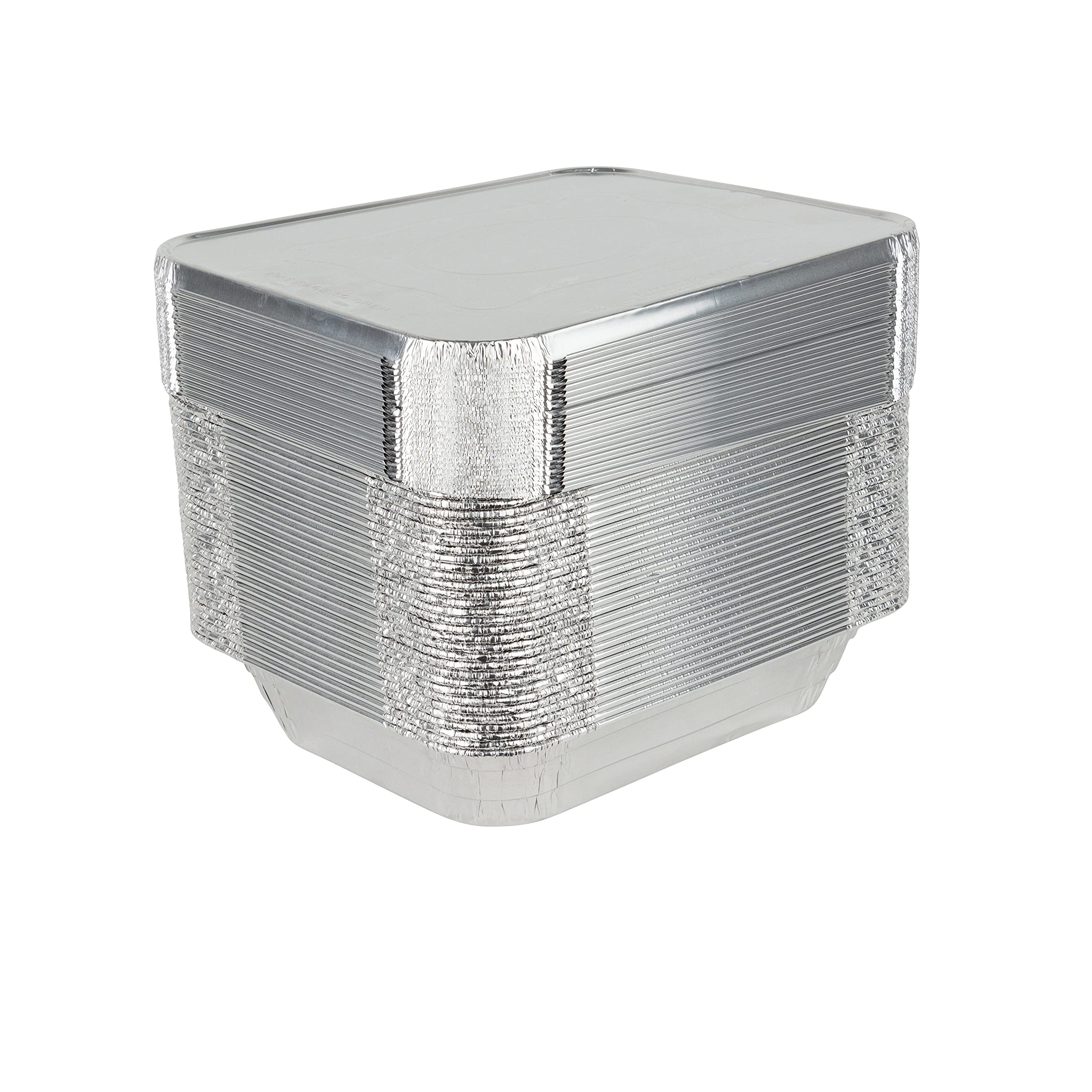 Stock Your Home premium-gauge foil pans resist bending during transport.