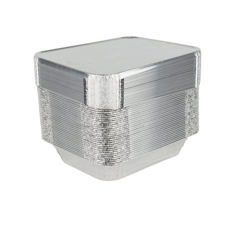 Stock Your Home premium-gauge foil pans resist bending during transport.