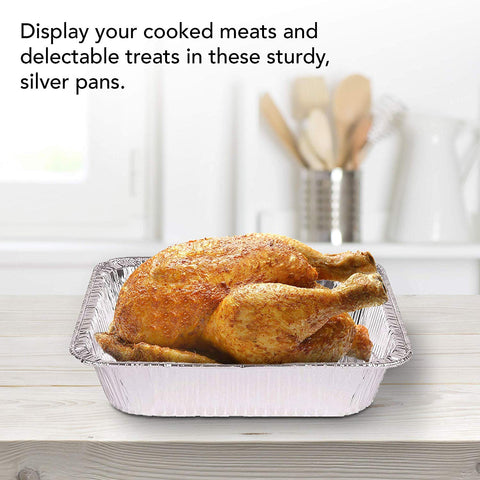 Stock Your Home recyclable foil pans simplify disposal after use.