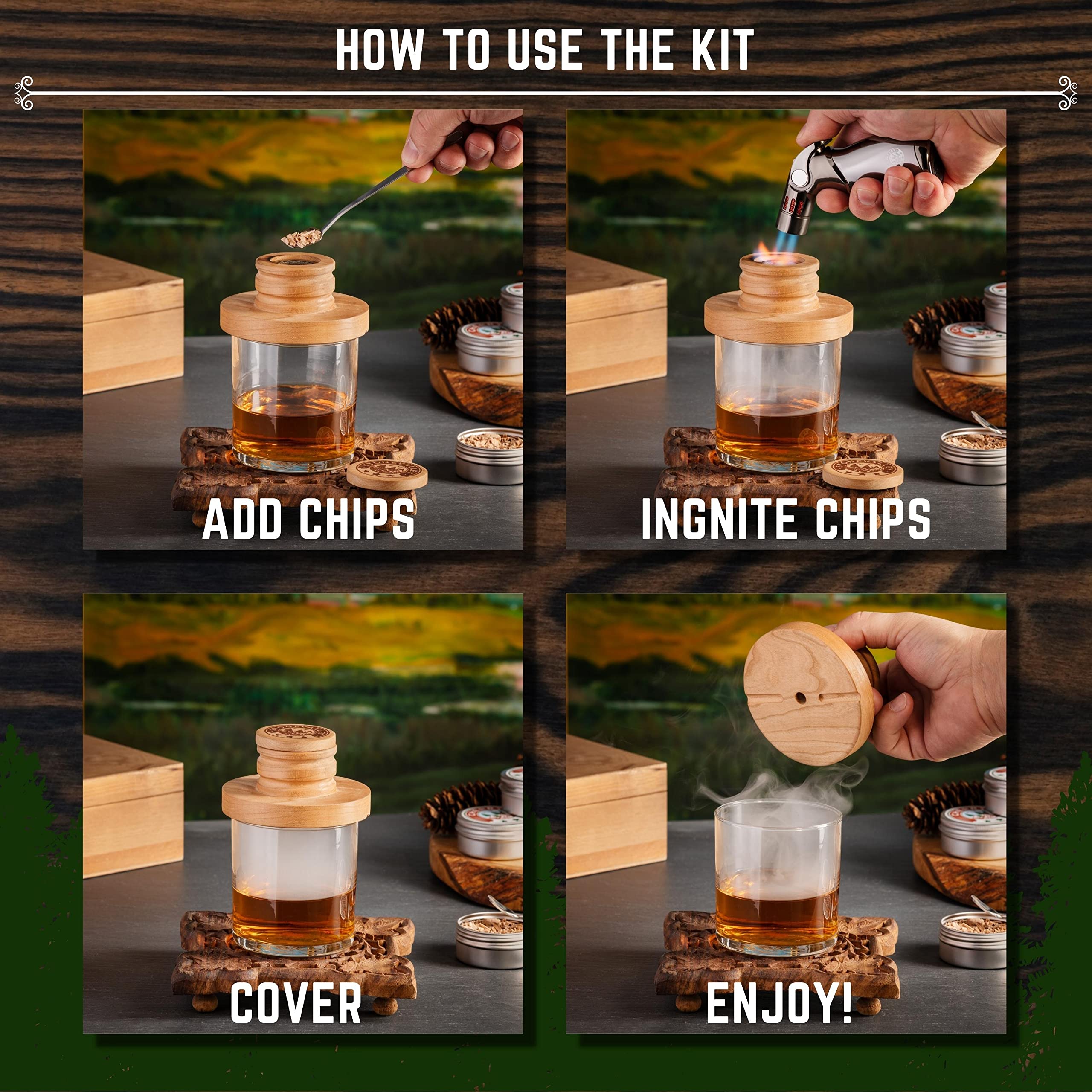StoneValley Hickory chips for bold, robust bourbon infusions
