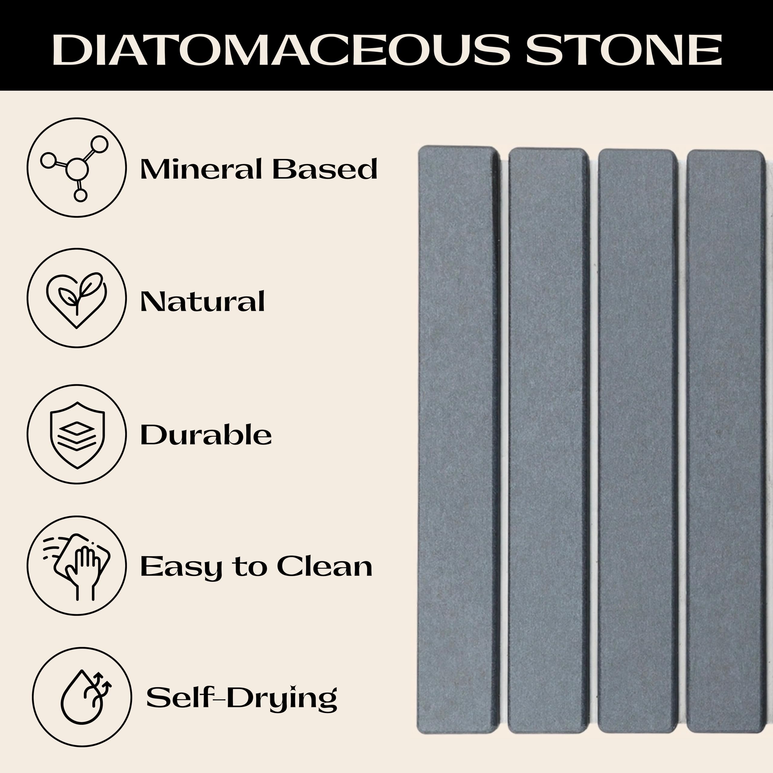 Stonevine mat folded for compact storage after use