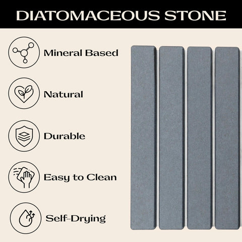 Stonevine mat folded for compact storage after use