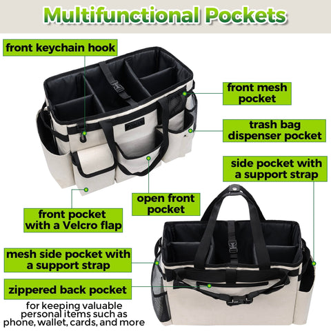 Storage Standard cleaning caddy with durable base for stability and spills