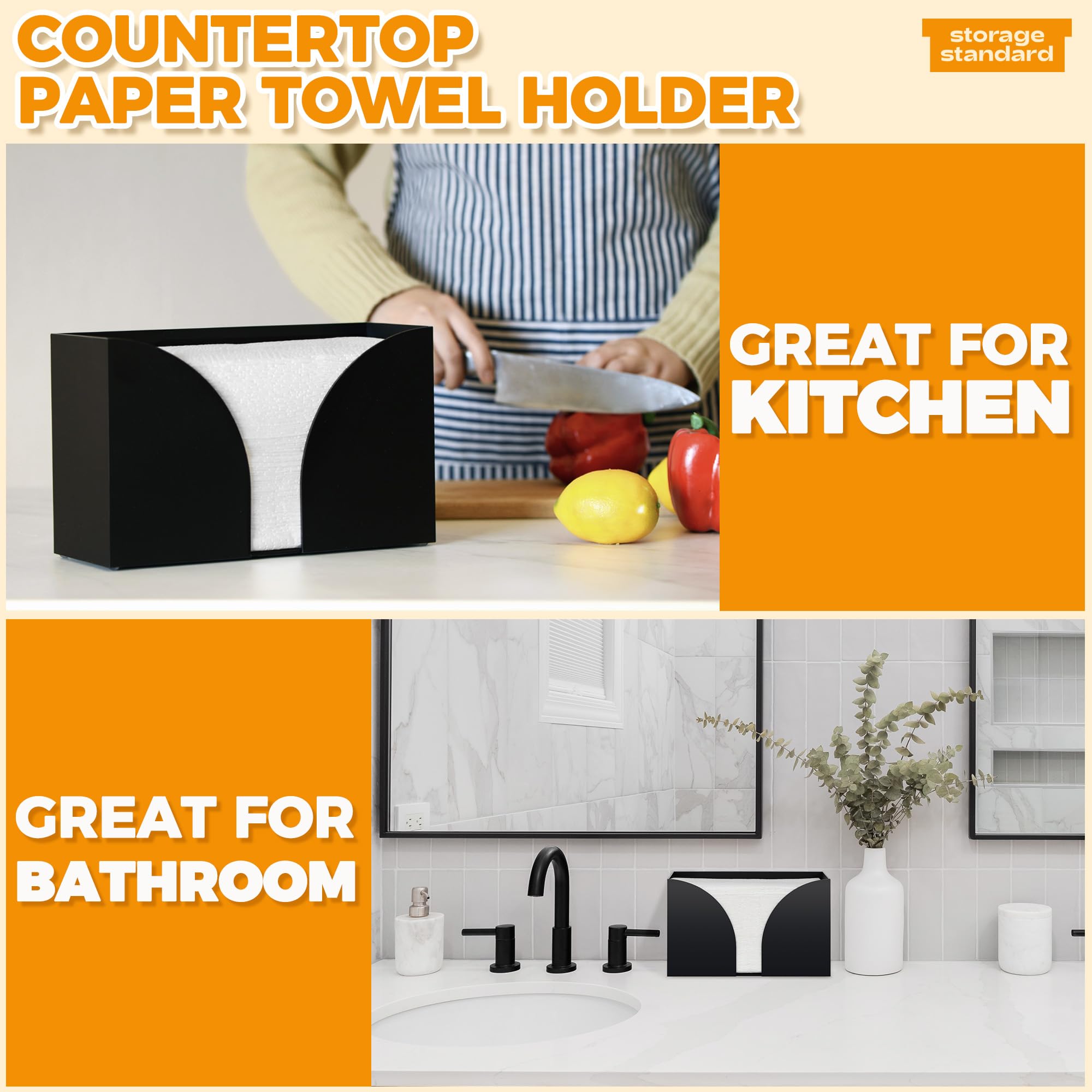 Storage Standard countertop stability feet optional, flexible placement on countertops