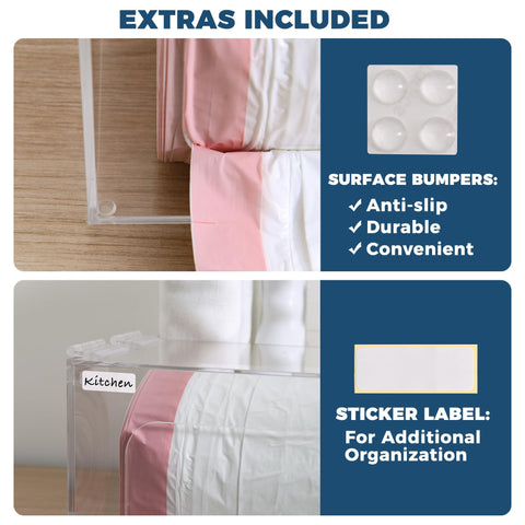 Storage Standard fits standard trash bag rolls to streamline refills