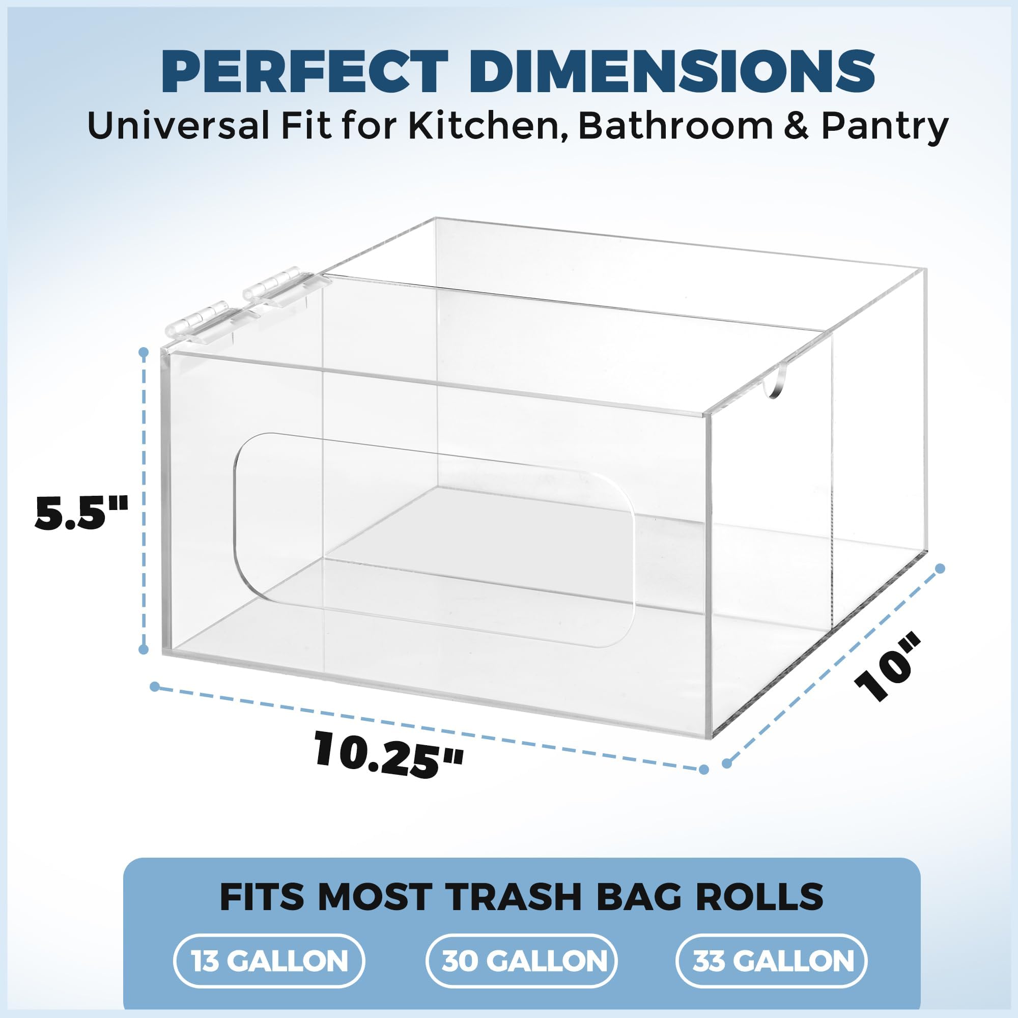 Storage Standard stackable lid design saves vertical space with other organizers