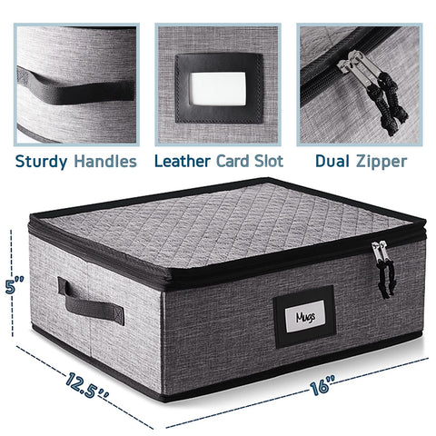 StorageBud padded protection for cups, ideal for stackable, space-saving kitchen storage.