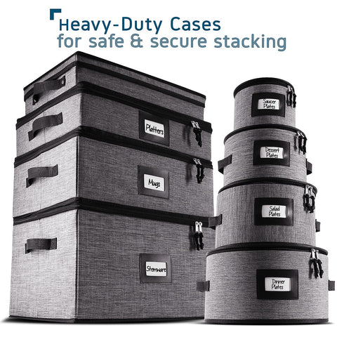 StorageBud seasonal storage box keeps mugs organized and protected year-round.