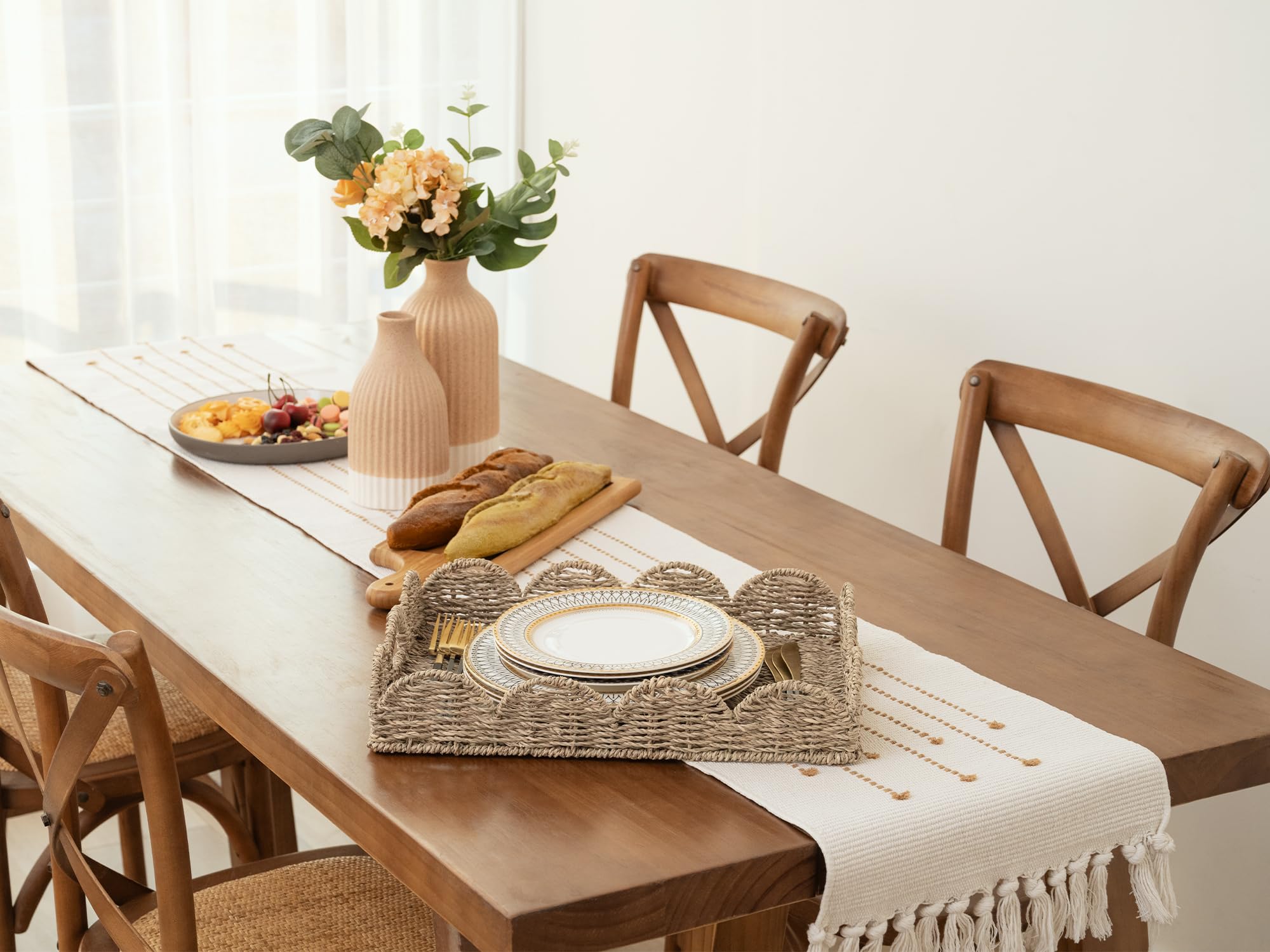 StorageWorks seagrass tray ideal for living room organization