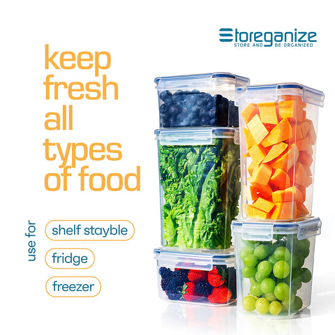 Storeganize transparent containers show contents at a glance