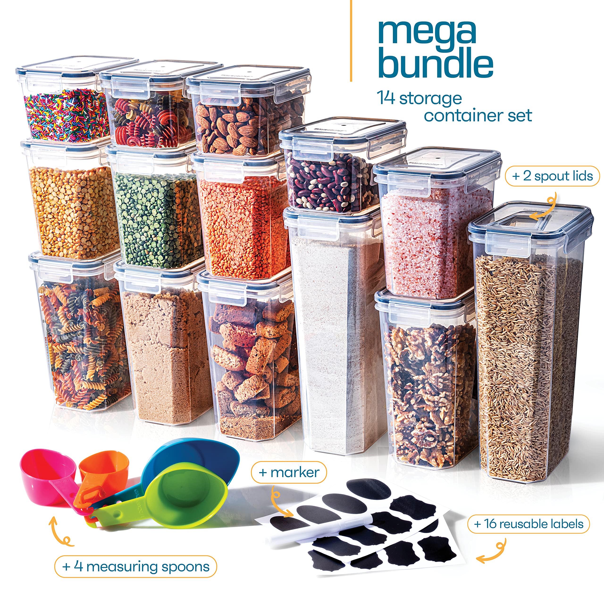 Storeganize stackable pantry containers for neat kitchen organization