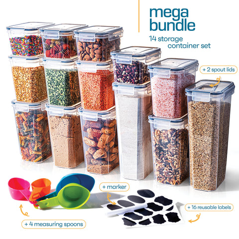 Storeganize stackable pantry containers for neat kitchen organization