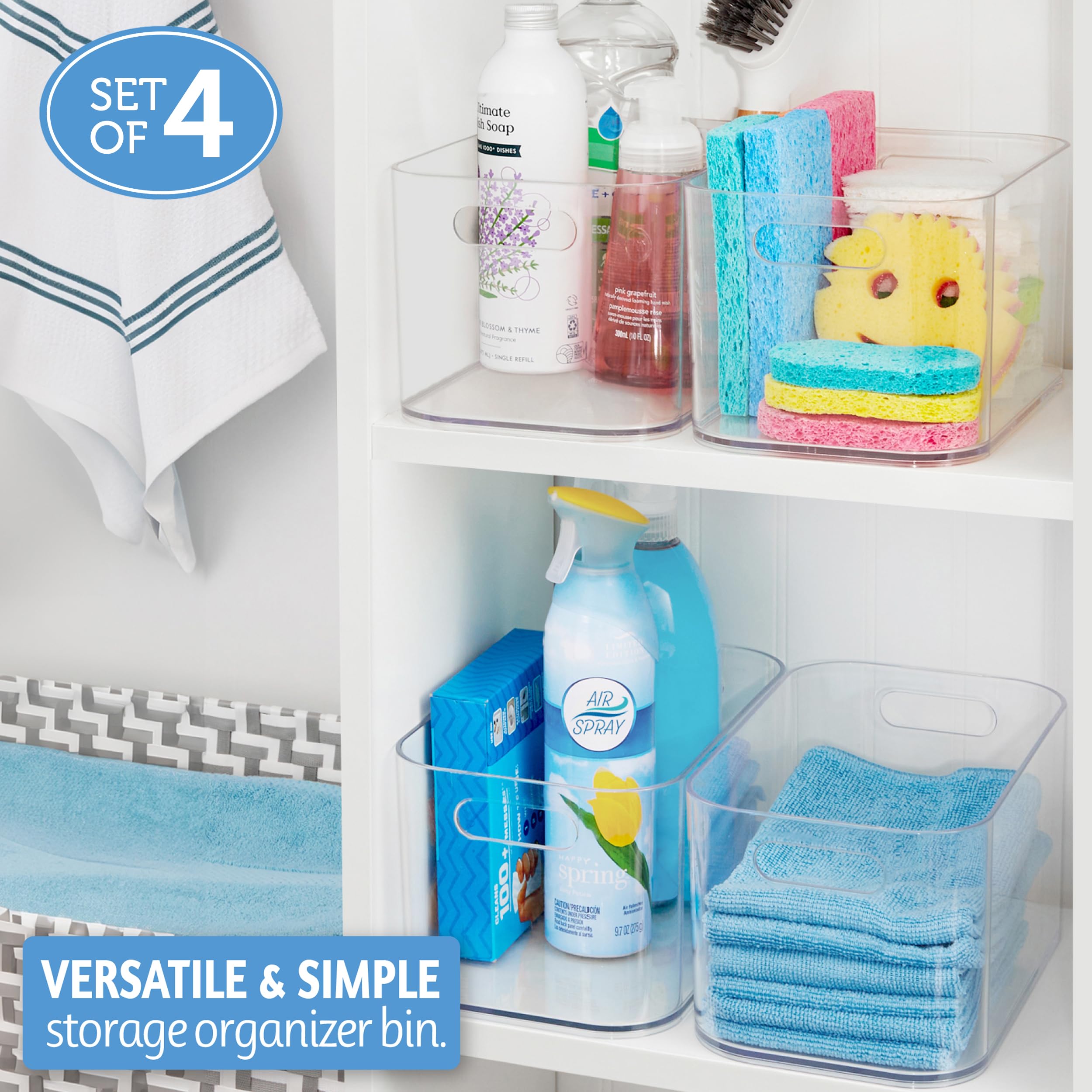 STORi Bliss open-compartment bin highlights a large, single cavity for quick finds.