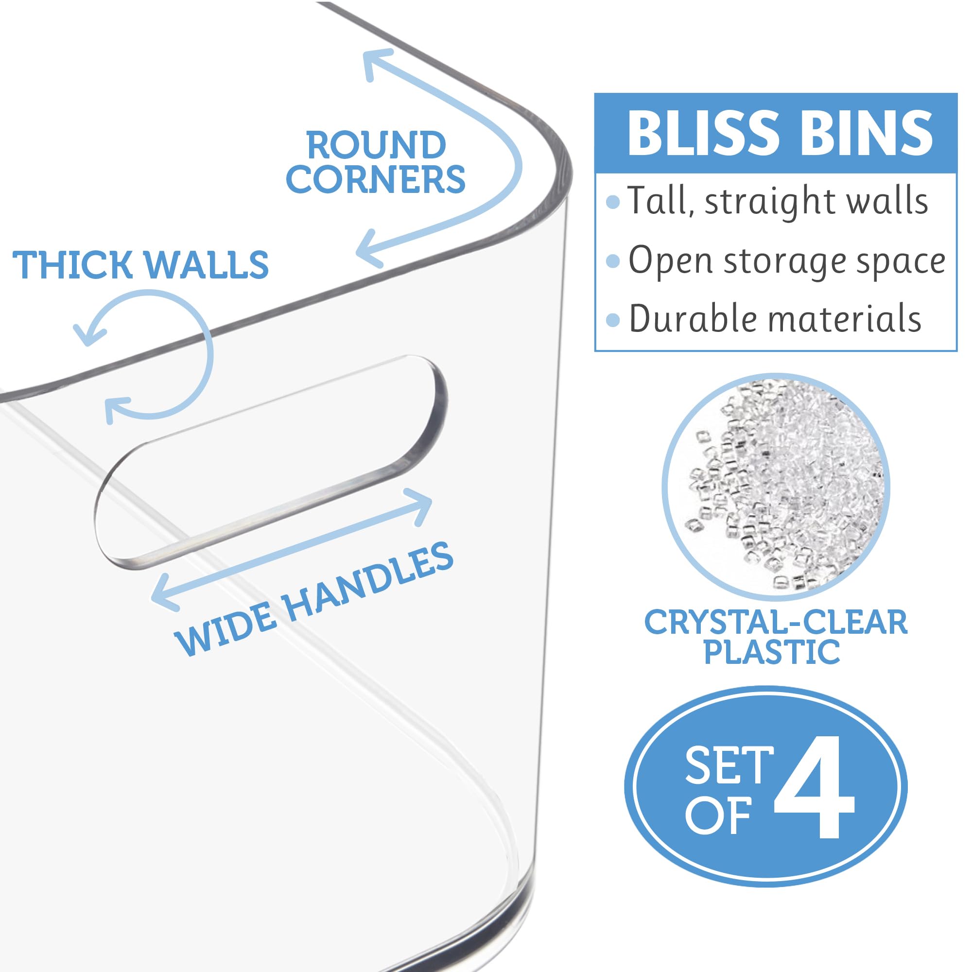 STORi Bliss under-sink organization bin accommodates cleaning supplies and essentials.