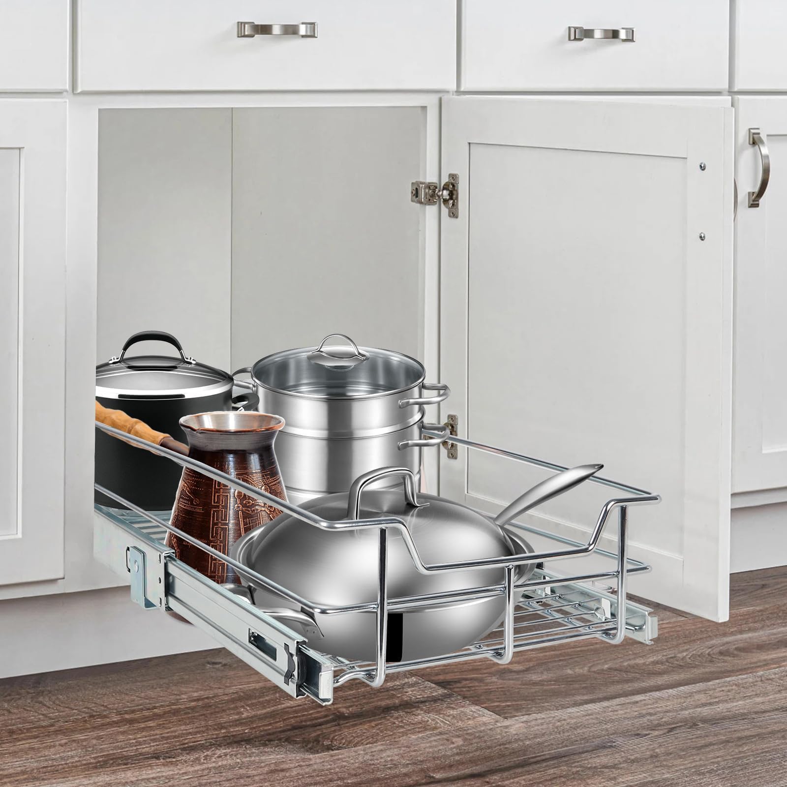 STORKING chrome-plated design resists wear and cleans easily.