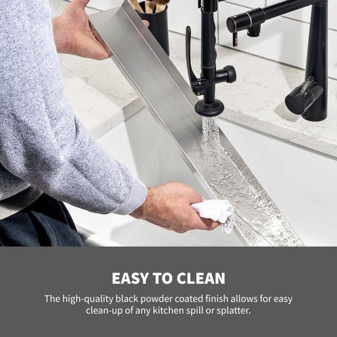 StoveShelf fits flat or curved stoves with repositionable magnets.