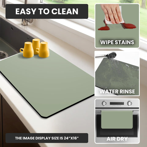 Strabella dish drying mat protecting countertop under small appliance