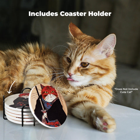 Straight Coastin Quirky Cat Desk Accessory adds personality to any space.
