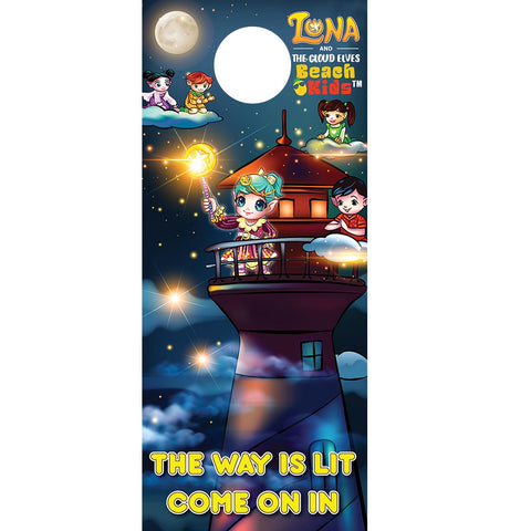 Strawberry Shortcake Luna and the Cloud Elves door hanger decor
