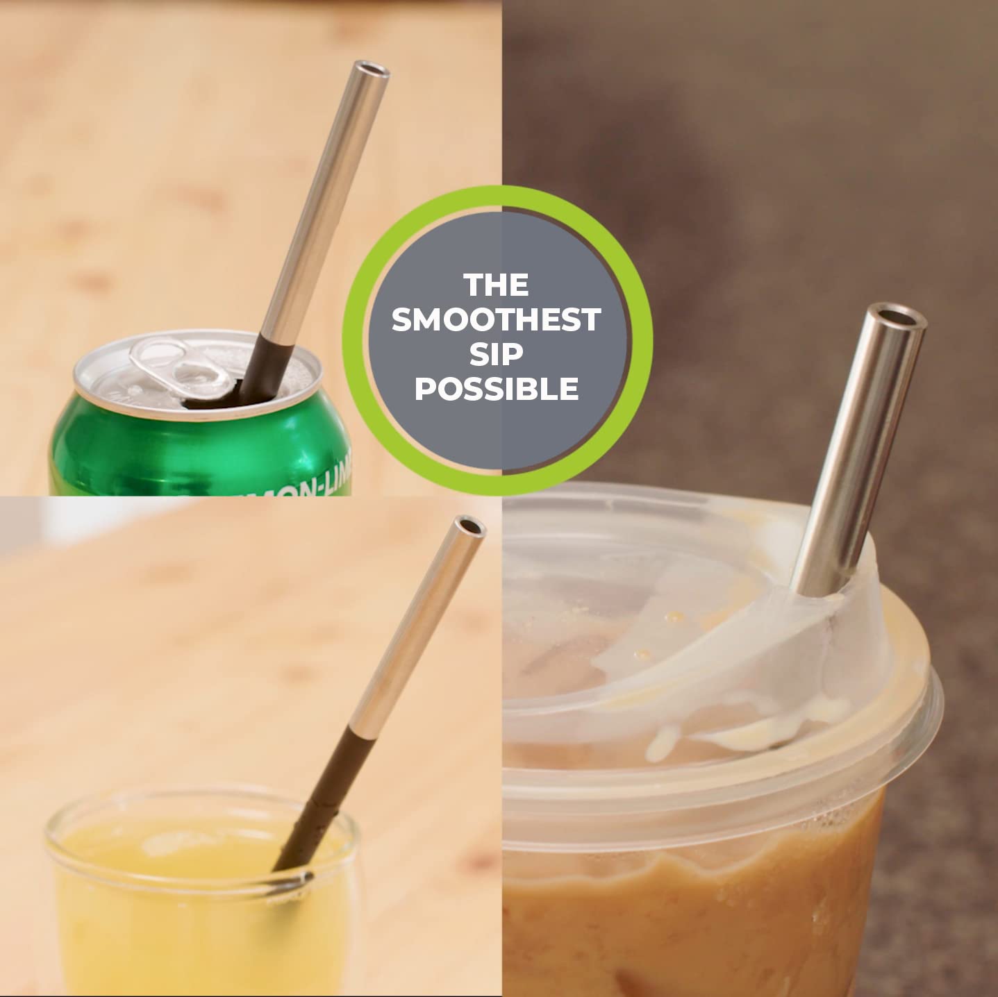 STRO compact straw on a keychain ready for travel and daily carry.
