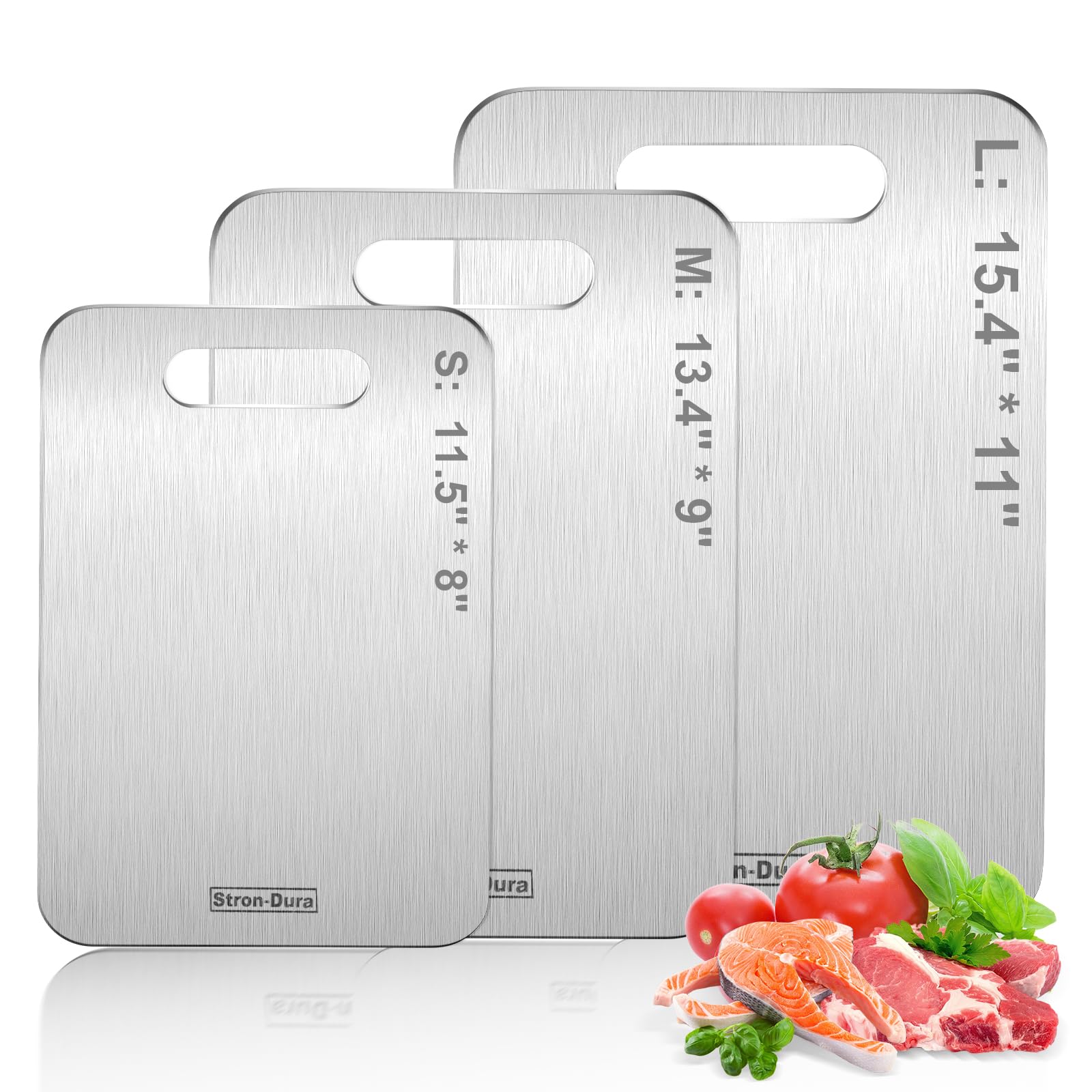 Stron-Dura cutting board meat prep surface for safe slicing and hygienic handling.