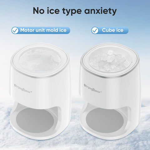 StrongBear ice mold cups enable versatile ice textures for fluffy snow cones.