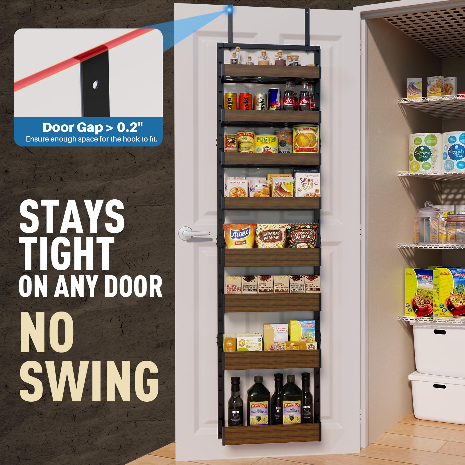 STURDIFLOW mixed baskets arrangement for tall bottles and spices