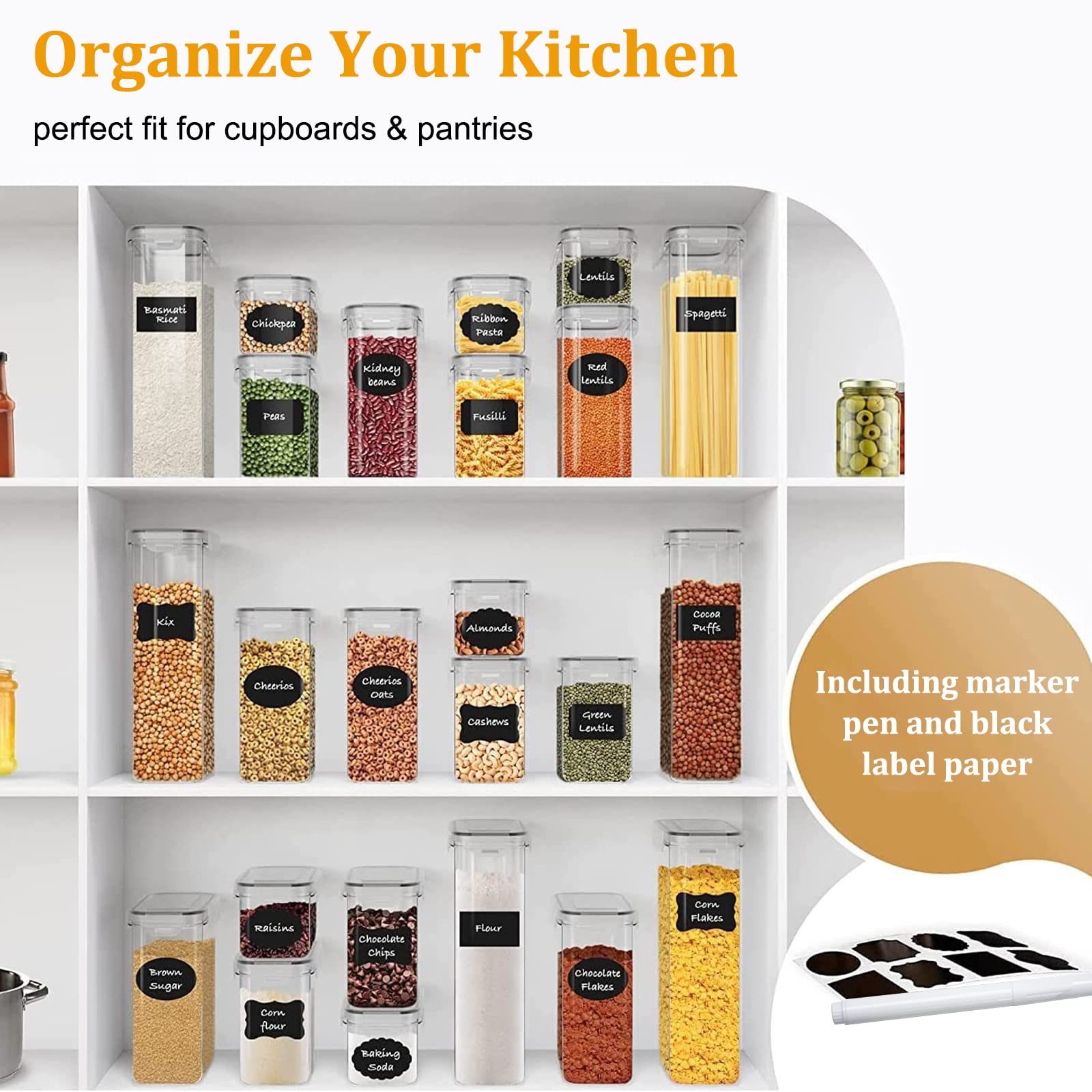 Stusgo pantry kit promotes organized, hygienic storage.