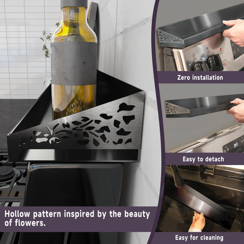 STUTOV floral side wrap design prevents items from tipping.