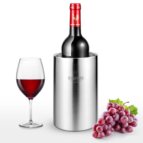 STUTUS Wine Chiller Bucket condensation-free surface protects the table