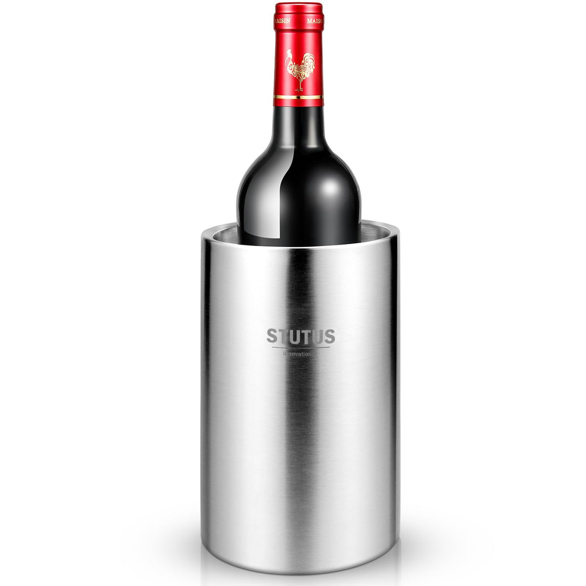 STUTUS Wine Chiller Bucket with double-wall insulation keeps wine cold