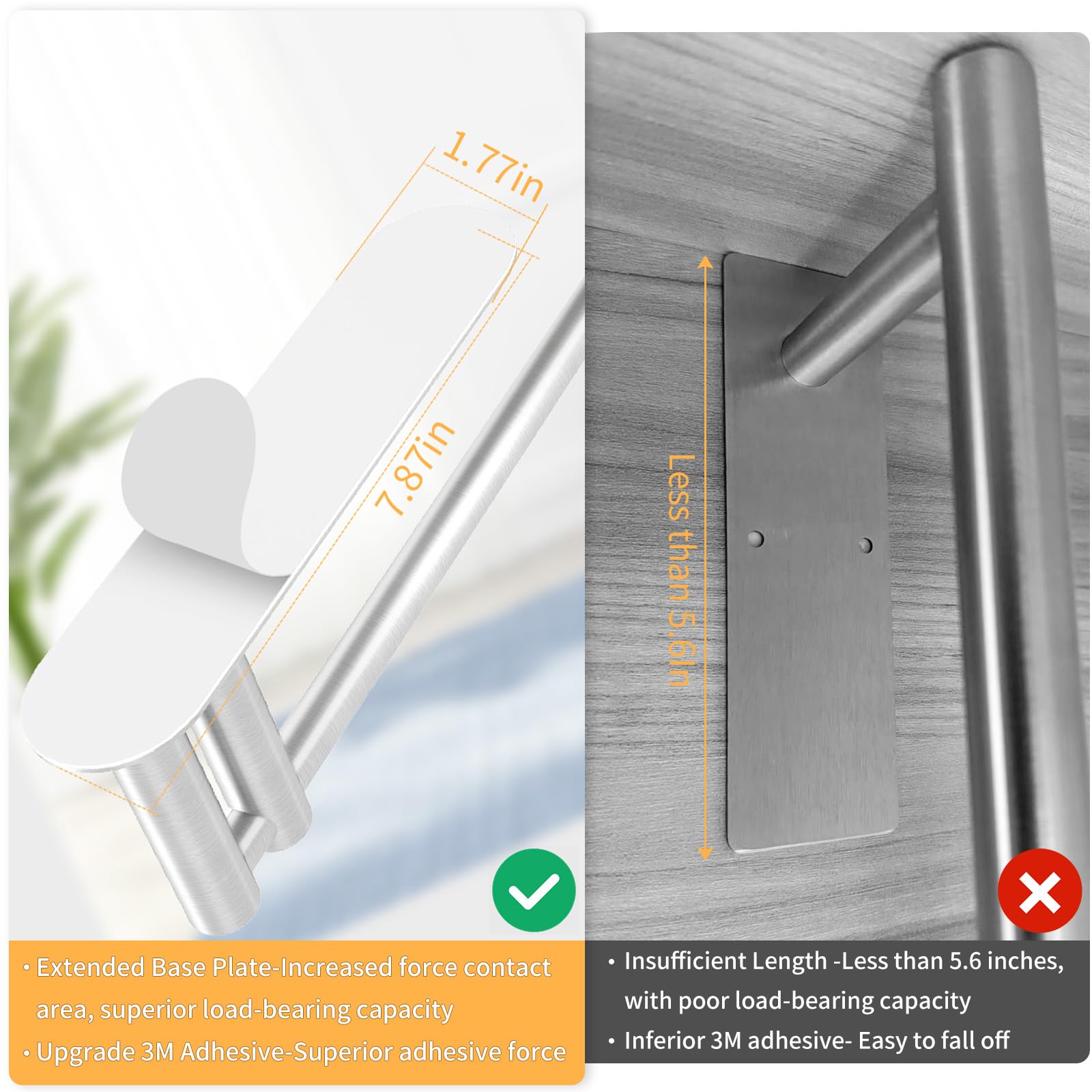 STWWO 13-inch stainless steel rod fits oversized rolls with room.