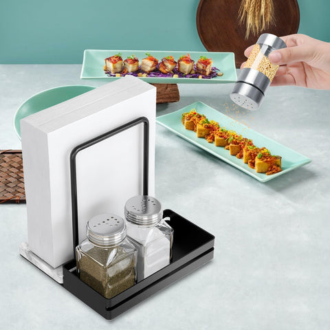 STWWO black matte finish elevates table decor and organization.