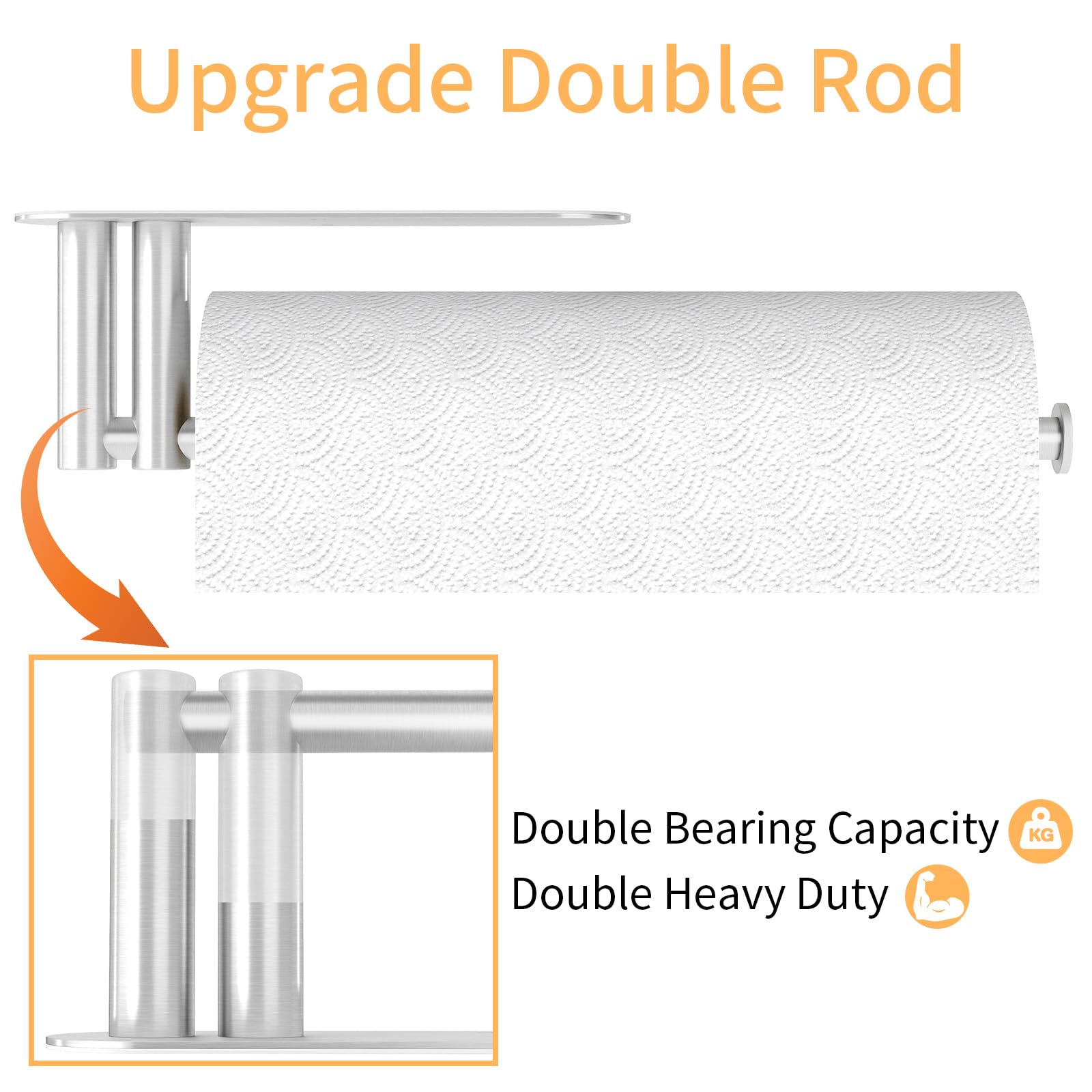 STWWO brushed-nickel wall-mount with sleek, modern finish.
