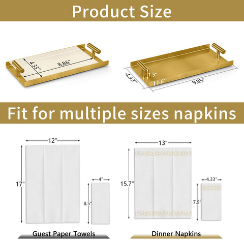 STWWO gift-worthy gold napkin holder for home décor