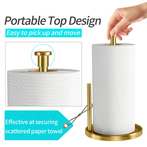 Anti-slip pad protects countertops while you grab towels