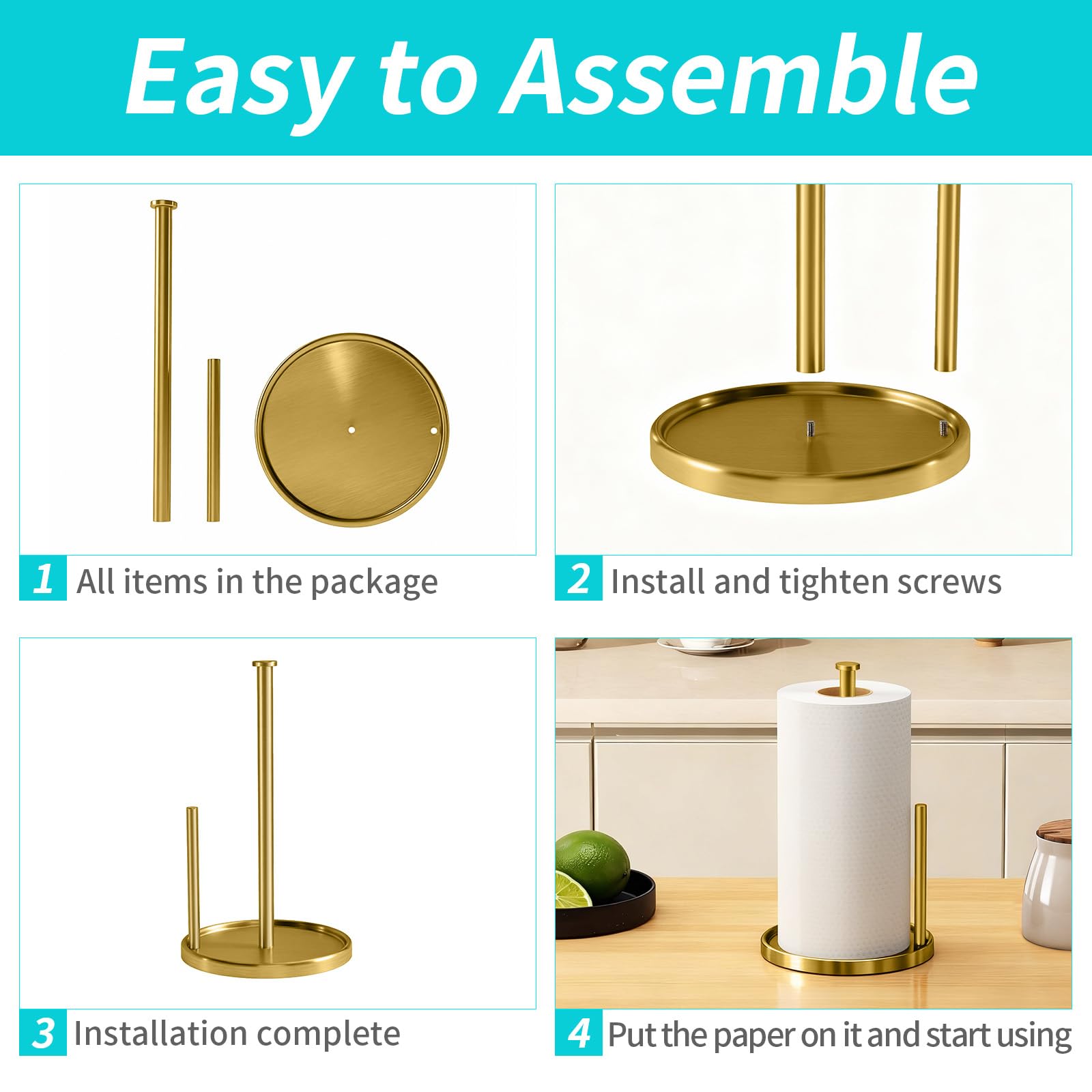 Compact 12.4 inch height fits small countertops