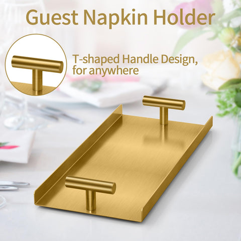 STWWO multi-use napkin tray for bathroom, kitchen, or vanity