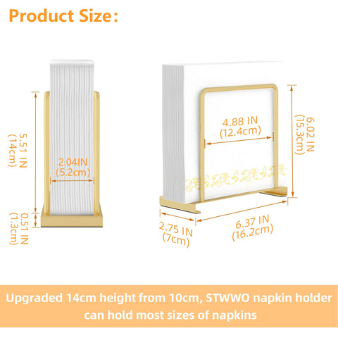 STWWO compact unit is roomy enough for a full napkin stack.