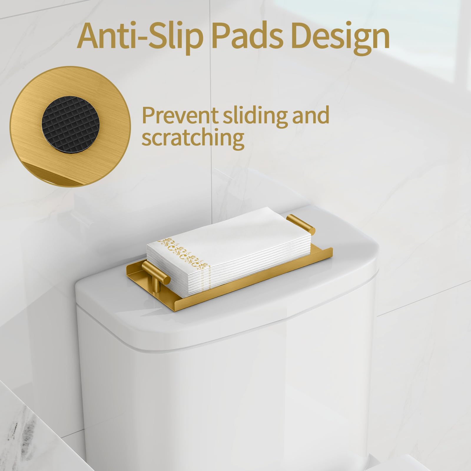 STWWO non-slip bottom pads protect surfaces during use
