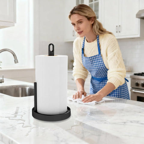 One hand tear feature allowing quick towel removal with STWWO