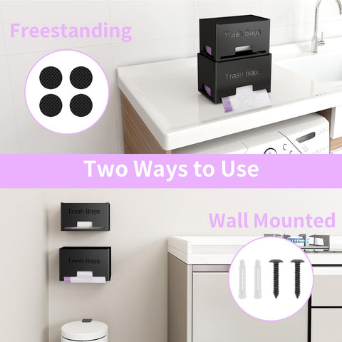 STWWO two-pack stackable storage doubles capacity and keeps bags organized.