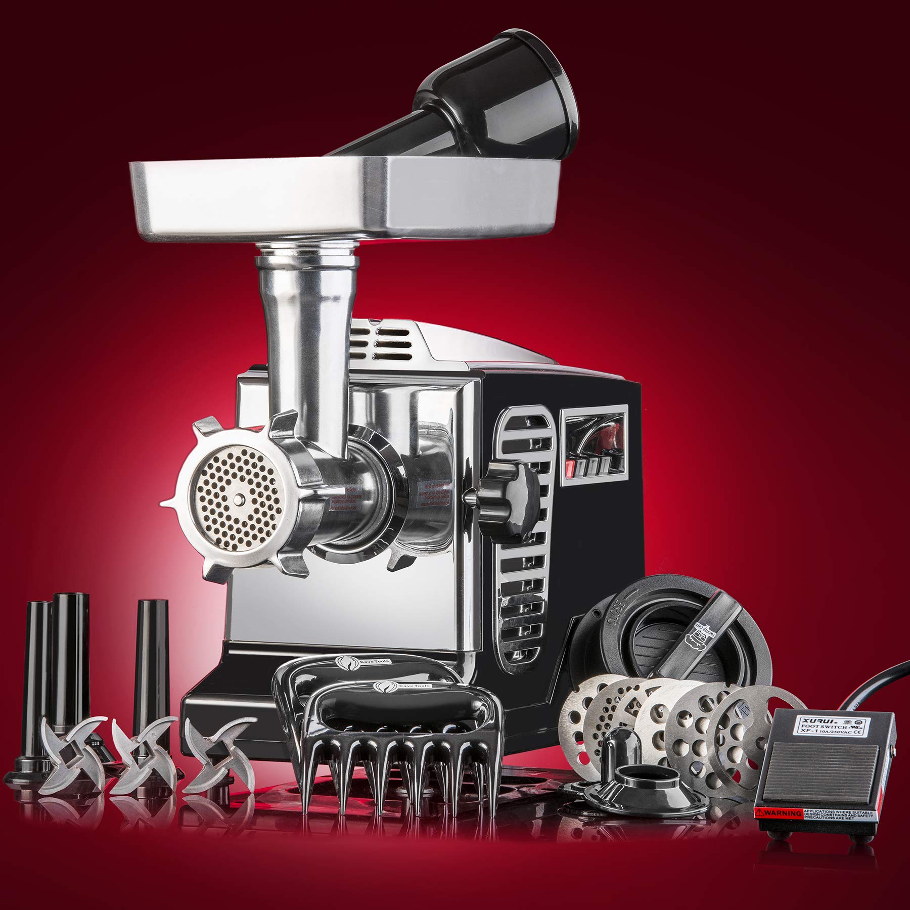 The STX Turboforce II 4000 meat tray supports large batches for family meals.
