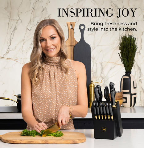STYLED SETTINGS 14-piece collection covers chef, carving, and paring tasks