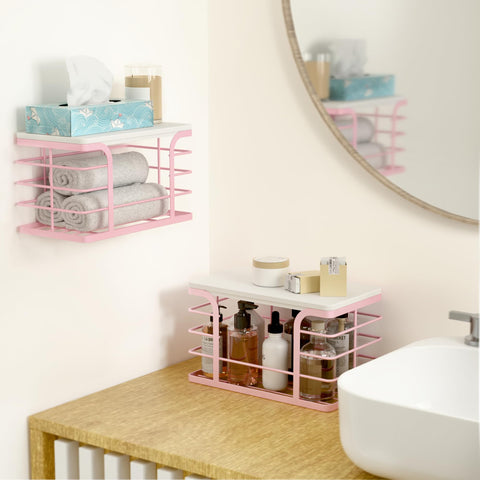 Stylstoreazy stackable basket with bamboo lid saves counter space and adds style