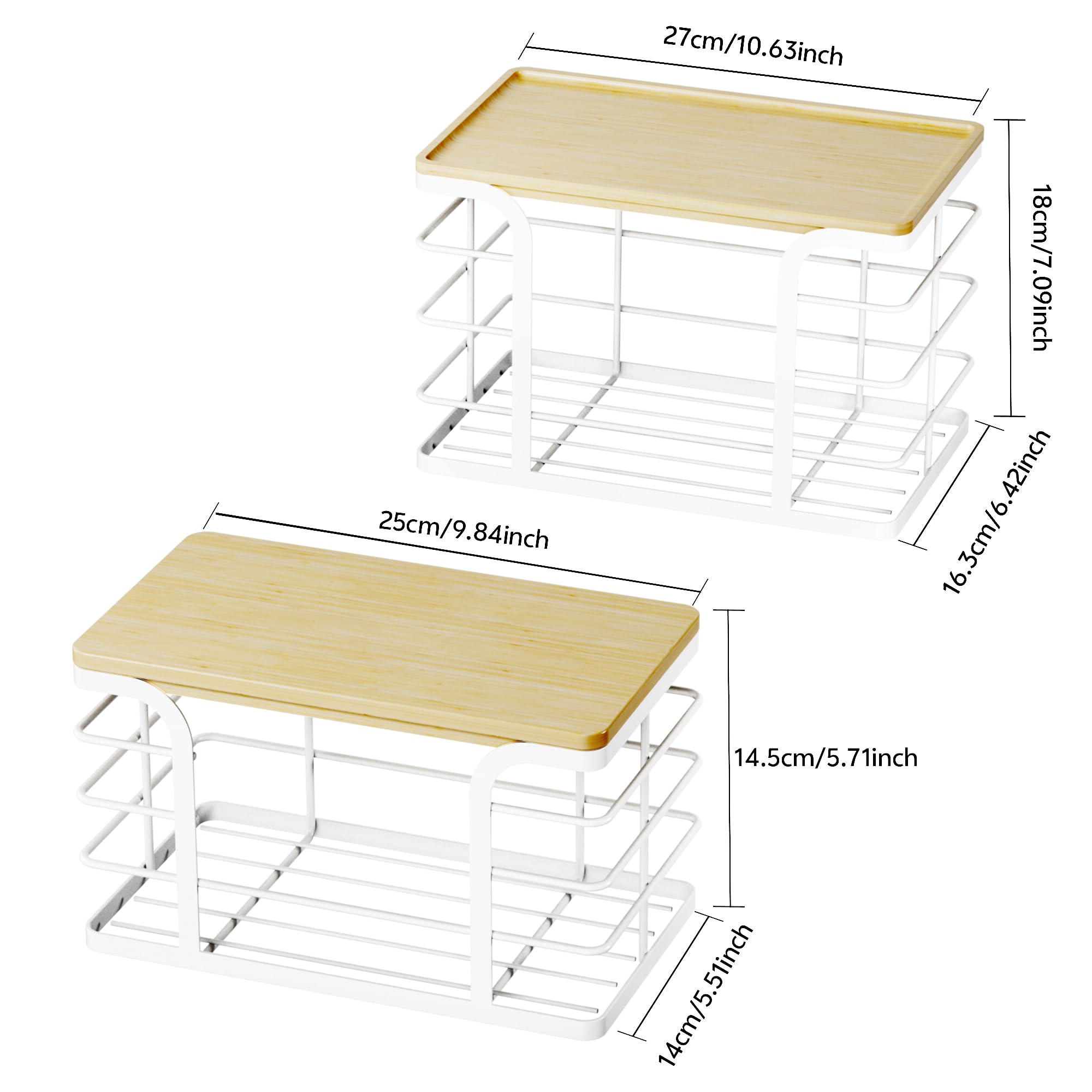 Stylstoreazy stackable dual-dispenser setup maximizing vertical counter storage