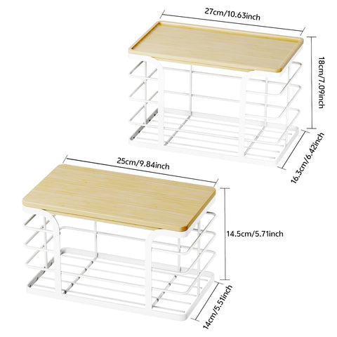 Stylstoreazy stackable dual-dispenser setup maximizing vertical counter storage