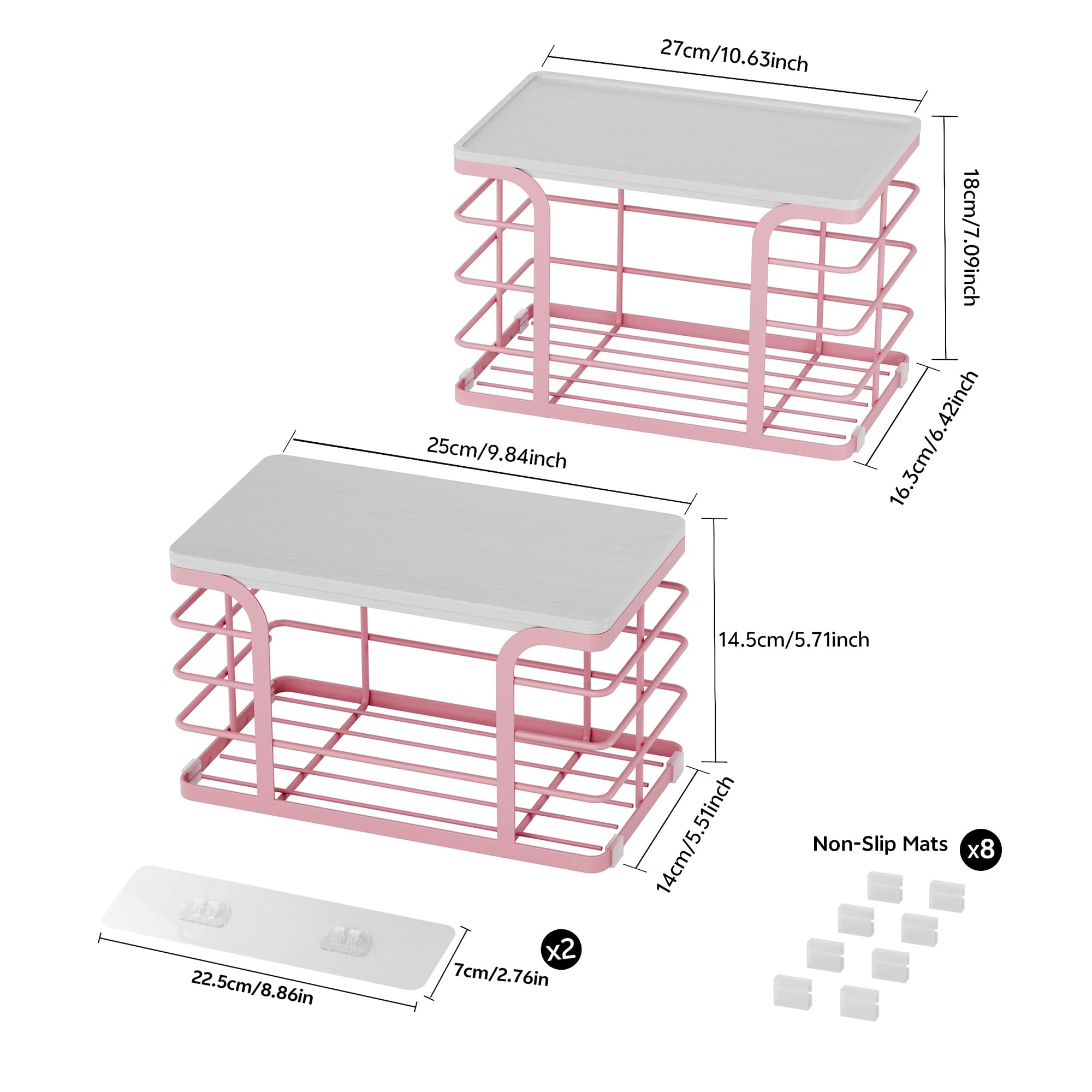 Stylstoreazy wall-mount trash bag dispenser installed with adhesive for tidy vertical storage