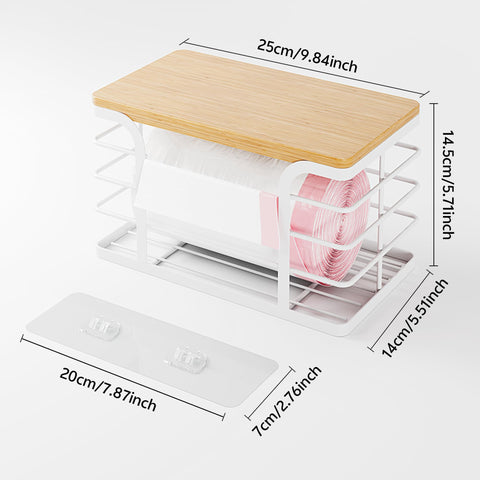Stylstoreazy under-sink friendly dispenser for extra storage space.