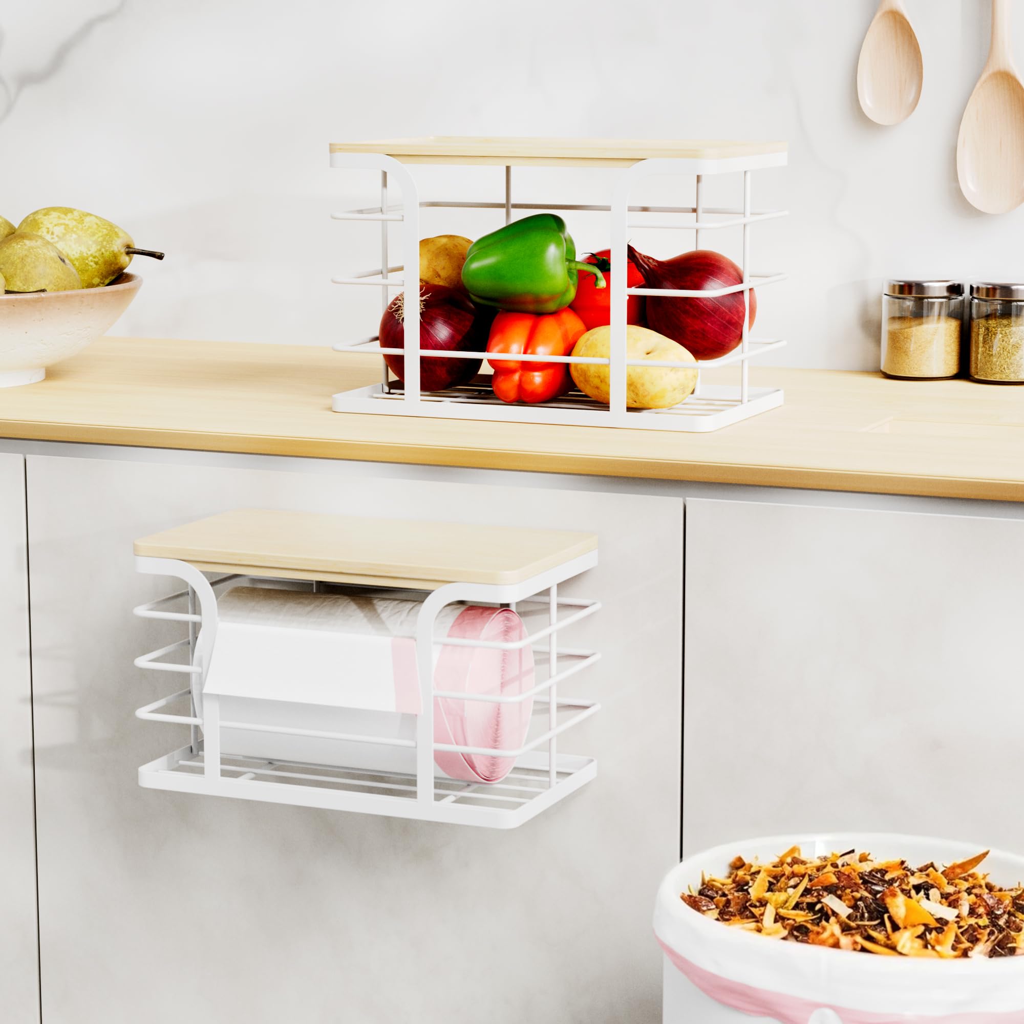 Stylstoreazy under-sink organization to declutter kitchen and bathroom spaces